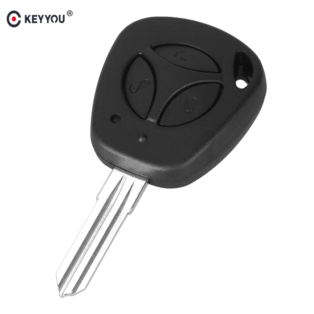 

KEYYOU 10X 3 кнопки дистанционного автомобильного ключа оболочка для Лада НЕОБРАБОТАННАЯ Замена Авто Чистый ключ фоб бесключевой доступ