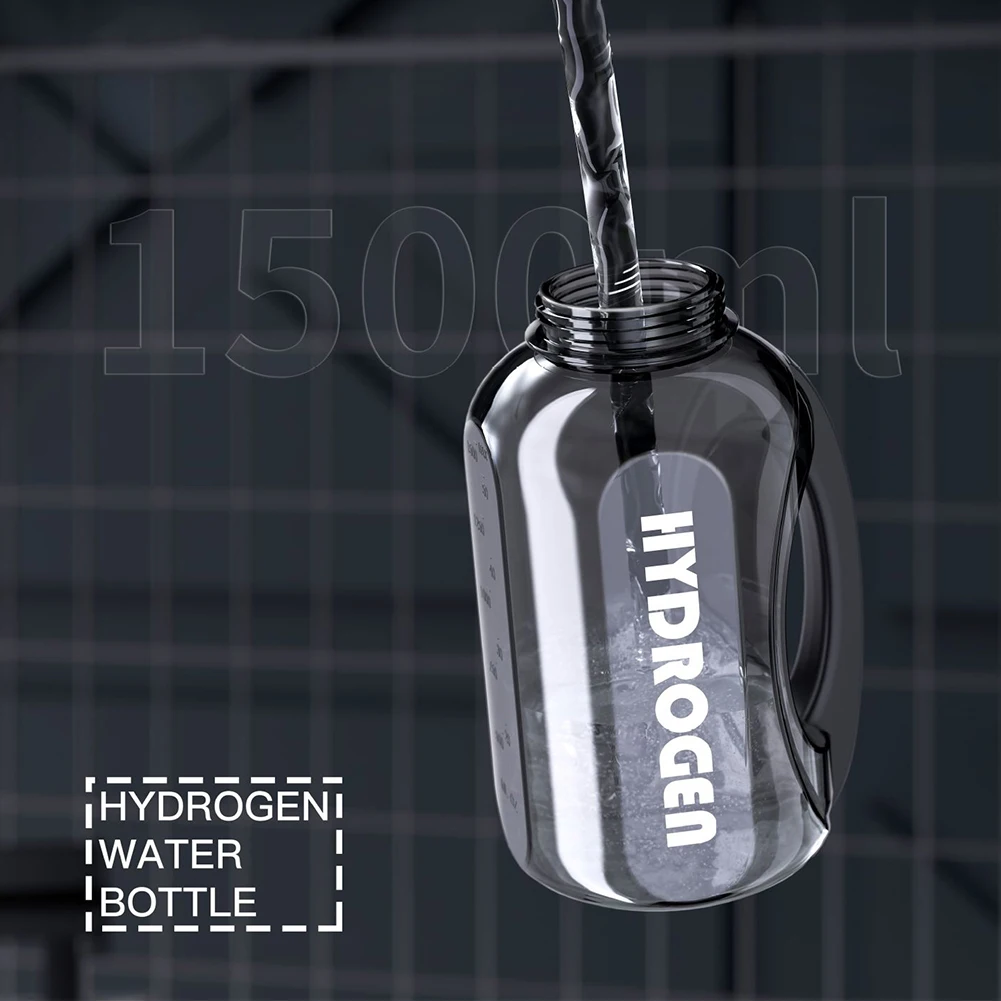 1500ml Hydrogen Water Bottle Large Capacity Rich Molecular Hydrogen Water Generator USB Rechargeable for Home/Office/Travel