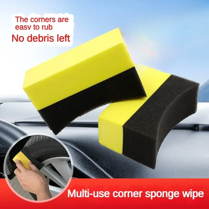 

Car Washing Sponge Wiping Edges and Corners EVA Composite Tire Brush Waxing Sponge Beauty Cleaning Car Washing Brush