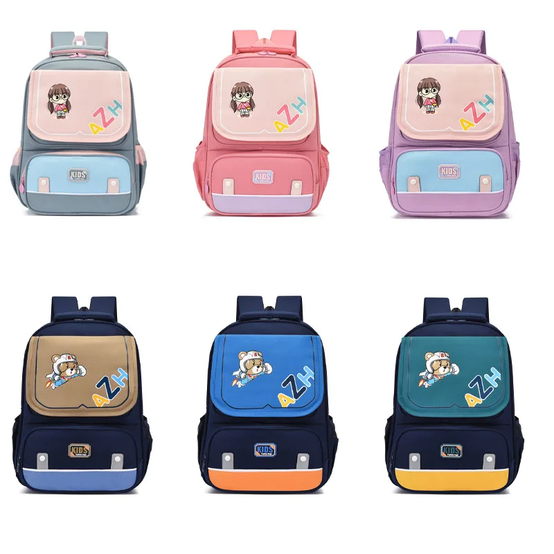 

Children's Schoolbag Bear Print Large Capacity Ridge Protection Light Student Waterproof Backpack Can Be Used As Birthday Gift