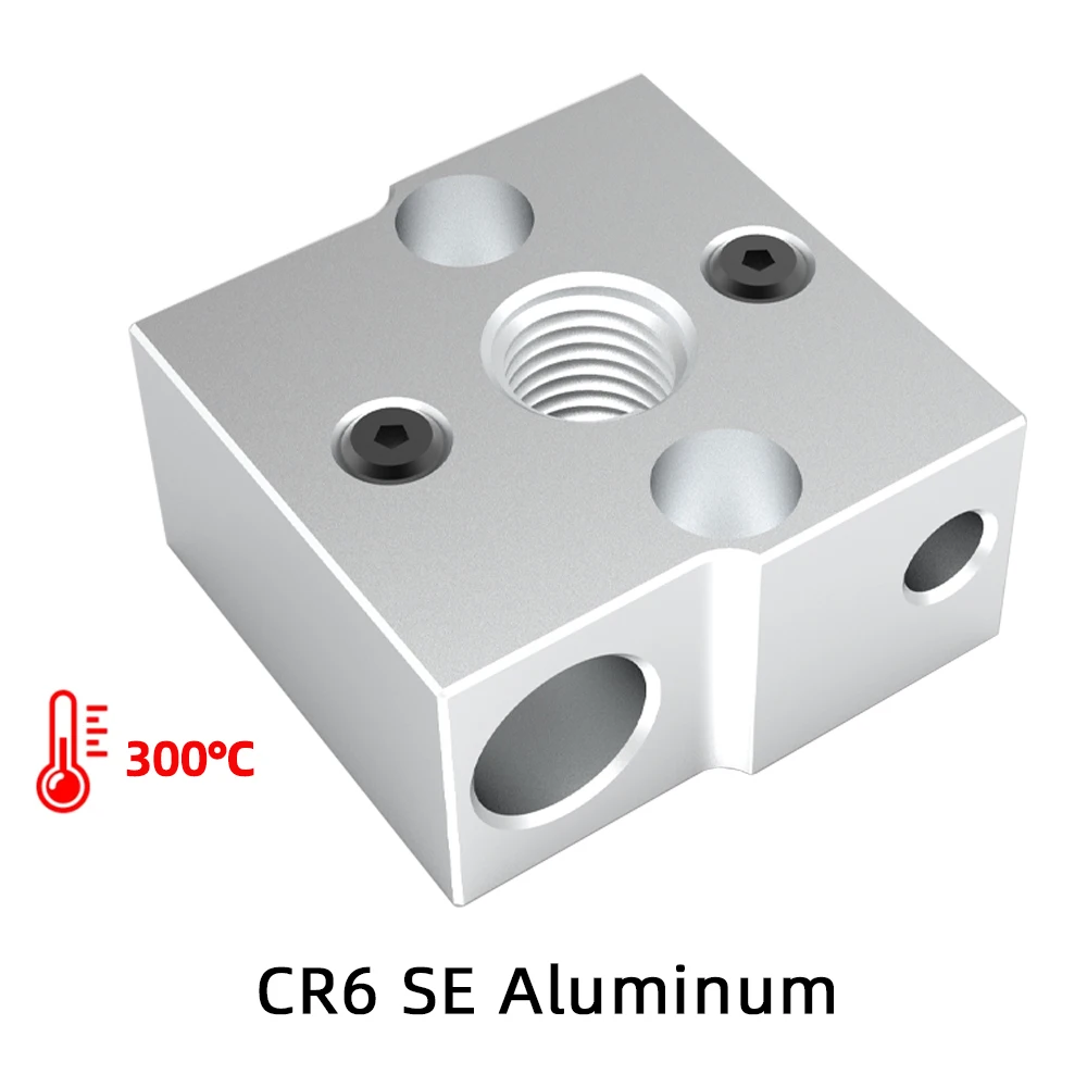 CR-6 SE 알루미늄 금속 히터 블록, 도금 구리 히트 블록, CR6 SE 히트 블록 실리콘 양말, CR-6 SE/CR-6 MAX SE와 호환 가능