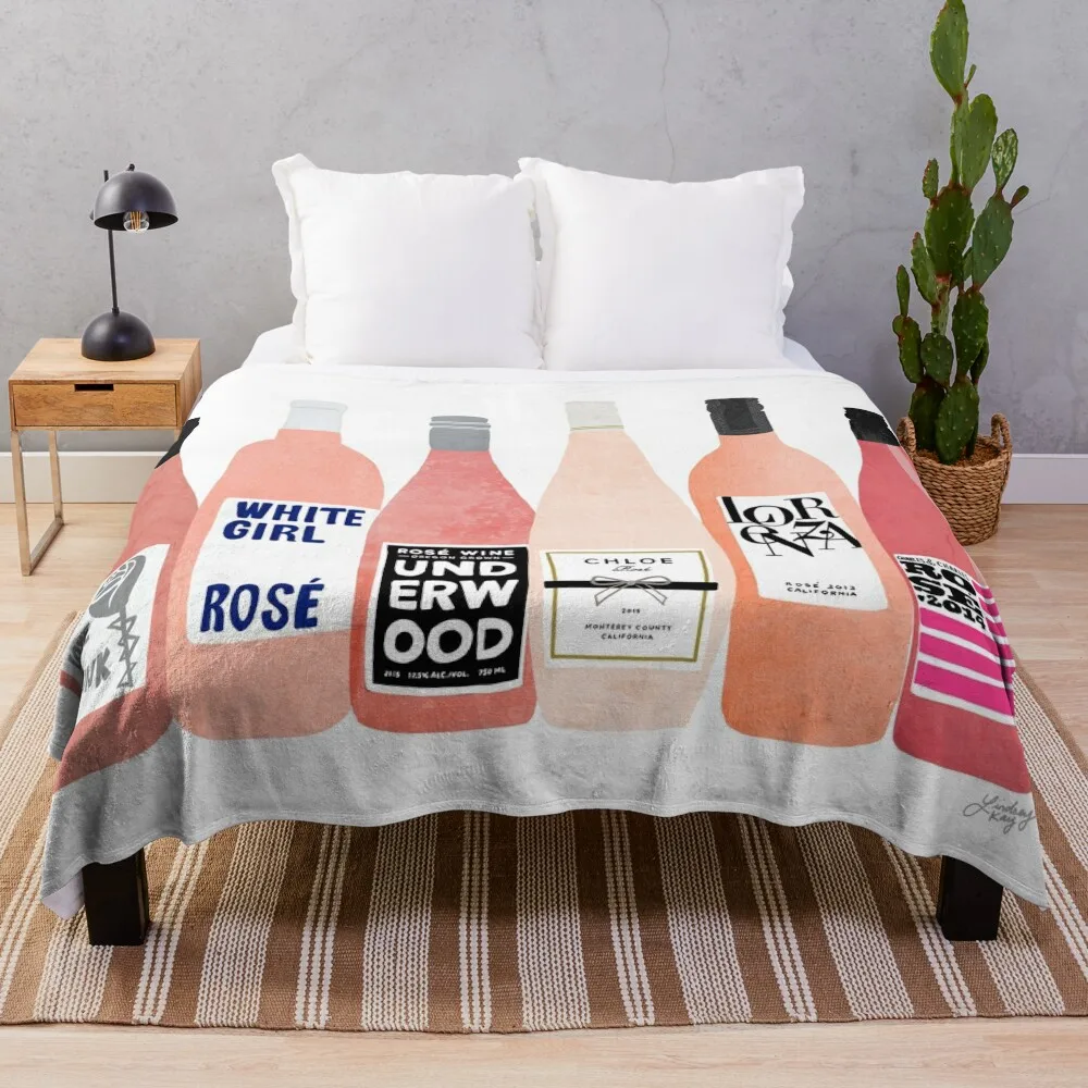 

Rose Bottles Throw Blanket Blanket For Sofa valentine gift ideas For Sofa Flannel Blanket