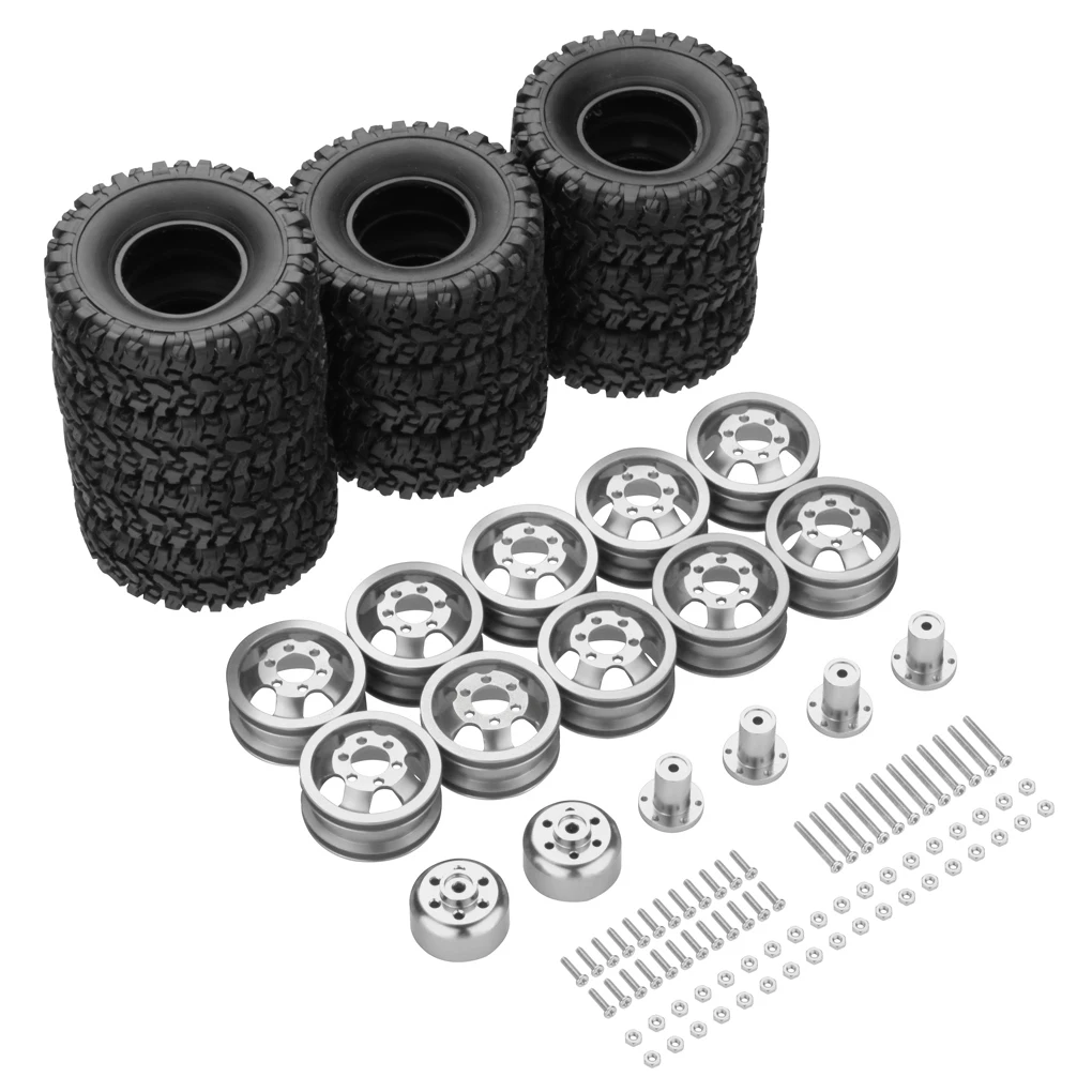 

RCGOFOLLOW 10 шт пластик, алюминиевый сплав износостойкие колесные диски шины для 1/16 Rc колесные диски шины WPL C14 C24 B14 B24 B16