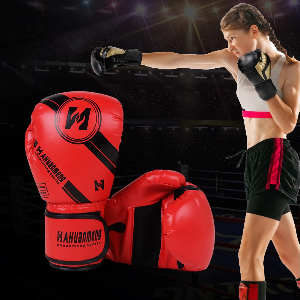 Boxing Gloves Punching Bag Gloves Hook and Loop Closure Training Sparring Breathable for Muay Thai Martial Arts