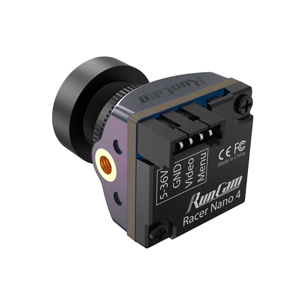 RunCam Racer Nano 4 1200TVL Super WDR CMOS Sensor Waterproof LED Lighting Track Mode FPV Camera NTSC/PAL for RC Freestyle Drone thumbnail 6