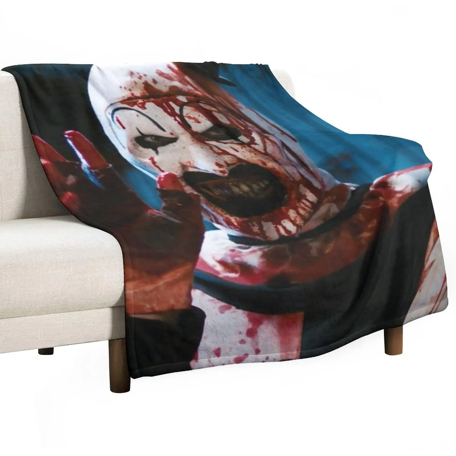 

Art The Clown - Terrifier Throw Blanket Soft Blanket Summer Bedding Blankets Bed Fashionable Blanket