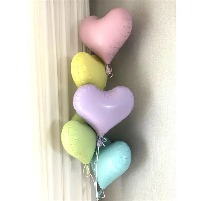 Frosted Love Balloon Gentle Heart 22 Zoll Aluminiumfolie Geburtstag Liebesgeständnis Valentinstag Macaron Party – Detail 6