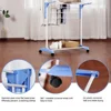 Folding Drying Rack for Home Balcony Baby Clothes Towels Floor Standing Multi-layer Stainless Steel Mobile Drying Rack  Hangers 5