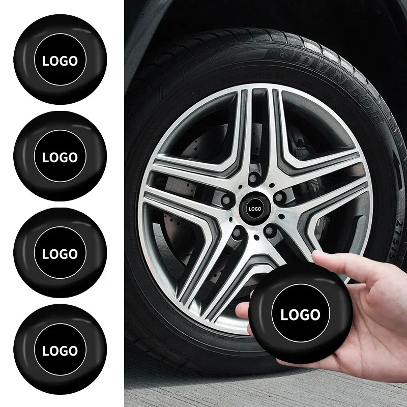 4 Pz 56Mm Car Wheel Center Hub Cap Badge Logo Emblem Sticker Decal Per Ford Buick Hyundai Alfa Renault Jeep Subaru Volvo Mazda