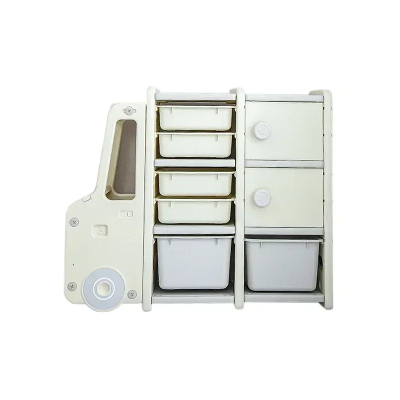Children Bedroom Furniture Plastic Toy Shelf Kids Cabinet Storage Box for Sale on sale