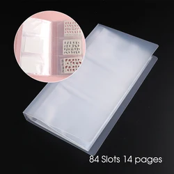 Butterfly Storage Album with 120 Slots for Nail Art Stickers - Flower Cover Organizer and Accessory Holder (2011)