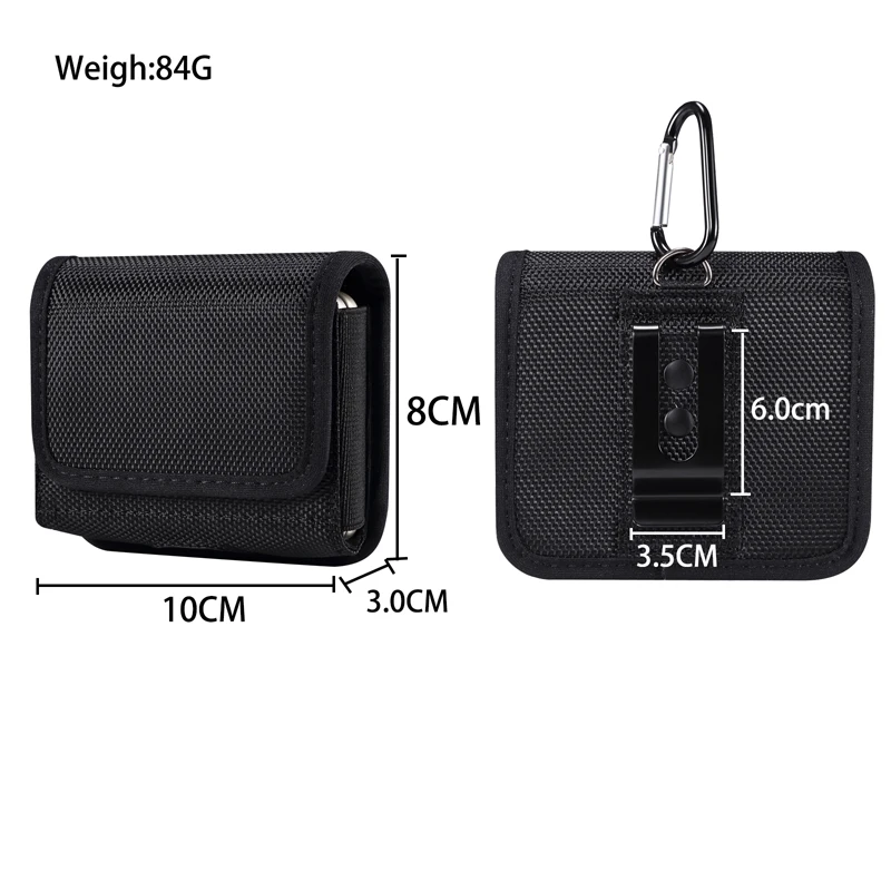 Premium Oxford Cloth Waist Pouch with Belt Clip Holster