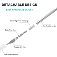 Metal Engraving Craft Knife Non-Slip Handle Gold Silver Hobby Carving Scalpel Utility Knife Art Stationery DIY Craft Supplies 6