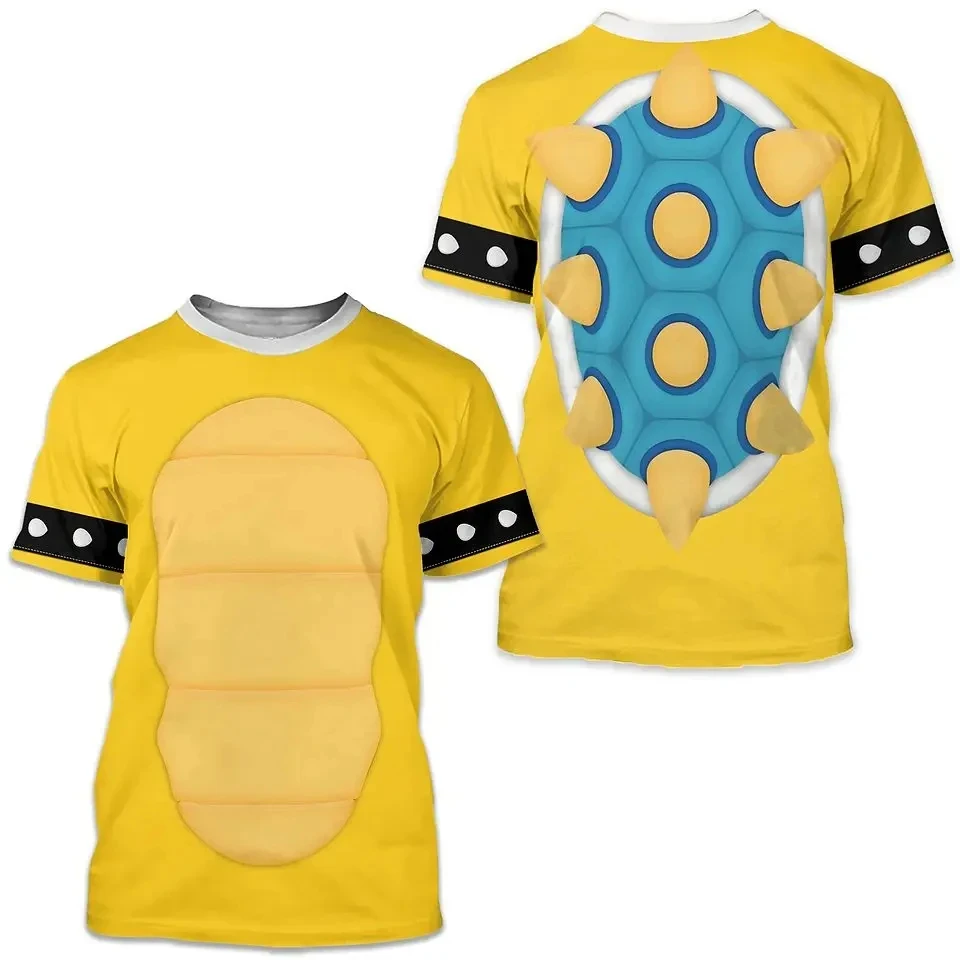 

3D Print Turtle Animal Element Graphic t shirts Leisure Fashion T-Shirts O-neck Breathable Short Sleeve Trend Retro Formal Wear