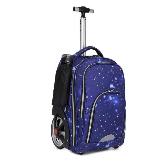 18 inch Rolling backpack school backpackwheels luggage for teenagers oxford travel trolley bag School wheeled backp