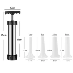 Gourmet Manual Sausage Stuffer & Meat Injector Tool Set (Stainless steel)