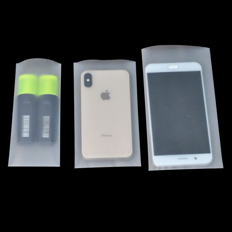 StoBag CPE Frosted Bags Open Top Self-adhensive Blank Plastic Packaging Pouch Sealed Storage for Phone Case Electronic Product Storage Bag