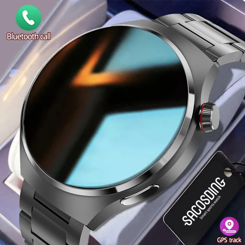 

For Huawei Xiaomi NFC Smart Watch Men Watch 4 Pro AMOLED HD Screen Heart Rate Bluetooth Call IP68 Waterproof SmartWatch 2023 New