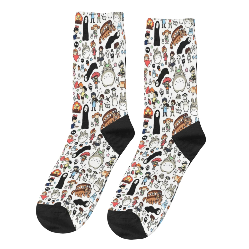 

CharactersStudio Ghibli Men Women Socks Windproof Spring Summer Autumn Winter Stockings Gift
