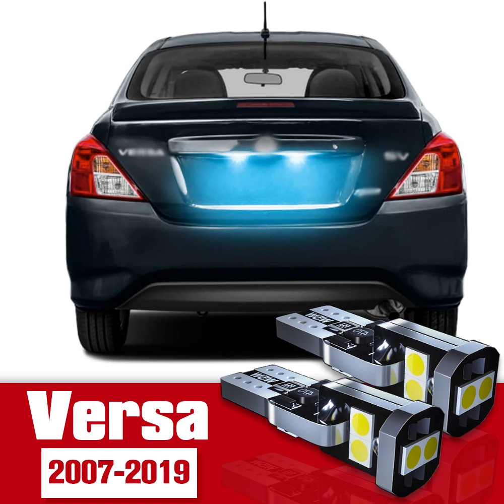 

2pcs License Plate Light Accessories LED Bulb Lamp For Nissan Versa 2007 2008 2009 2011 2012 2013 2014 2015 2016 2017 2018 2019