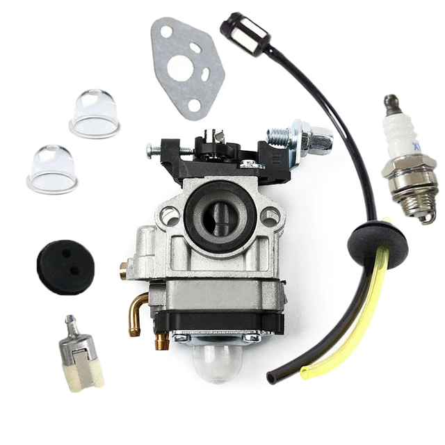 Carburetor Rebuild Kit 10mm Carburetor Kits Fit for 1E34F 1E36F TU26 TL26  26cc 33cc Brush Cutter,Fuel Supply Auto Accessories