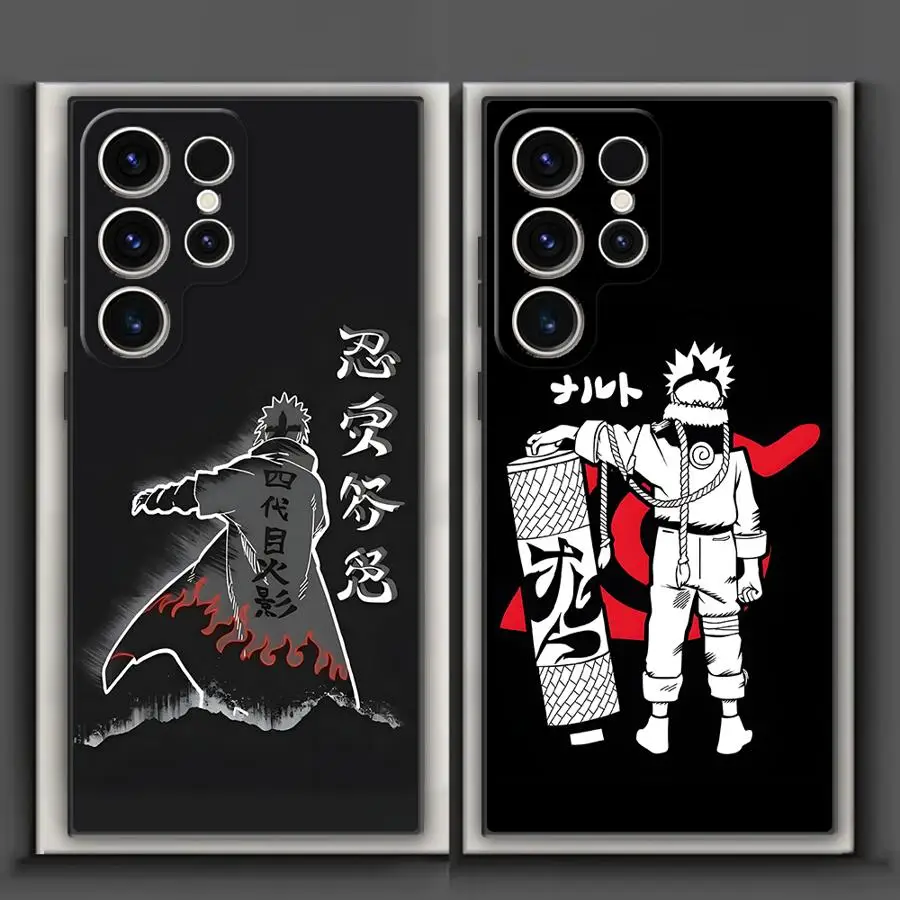 Sleek Namikaze Minato Black Soft Phone Cover Case