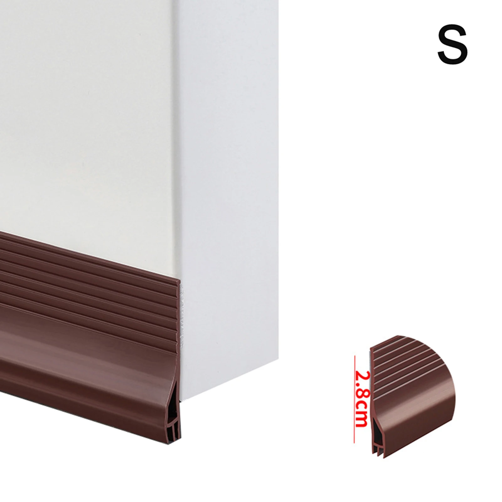 Internal Door Draft Excluder Seal Strip Self Adhesive Tape TPE 100cm For Door Bottom Seal Stopper Home Decoration Hardware