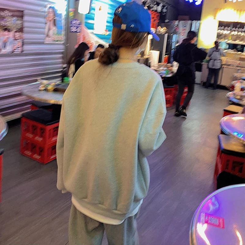 Woman Sweatshirts 2023 Casual Korean Grunge Street Sweatshirt Y2K Clothes Oversize Pullovers Loose Hoodies Womens Clothing