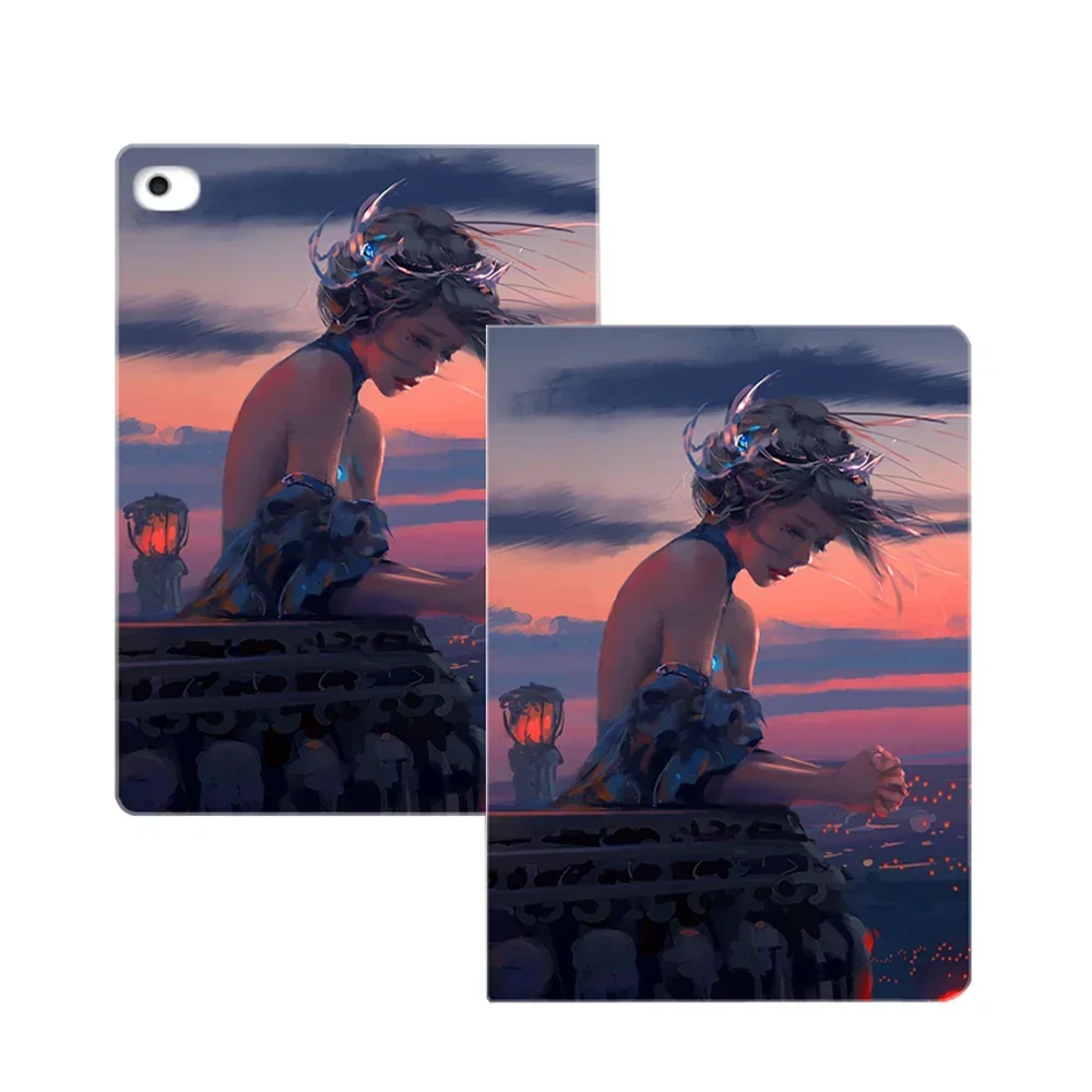 Personalized Photo Tablet Case with Pen Slot and PU Cover