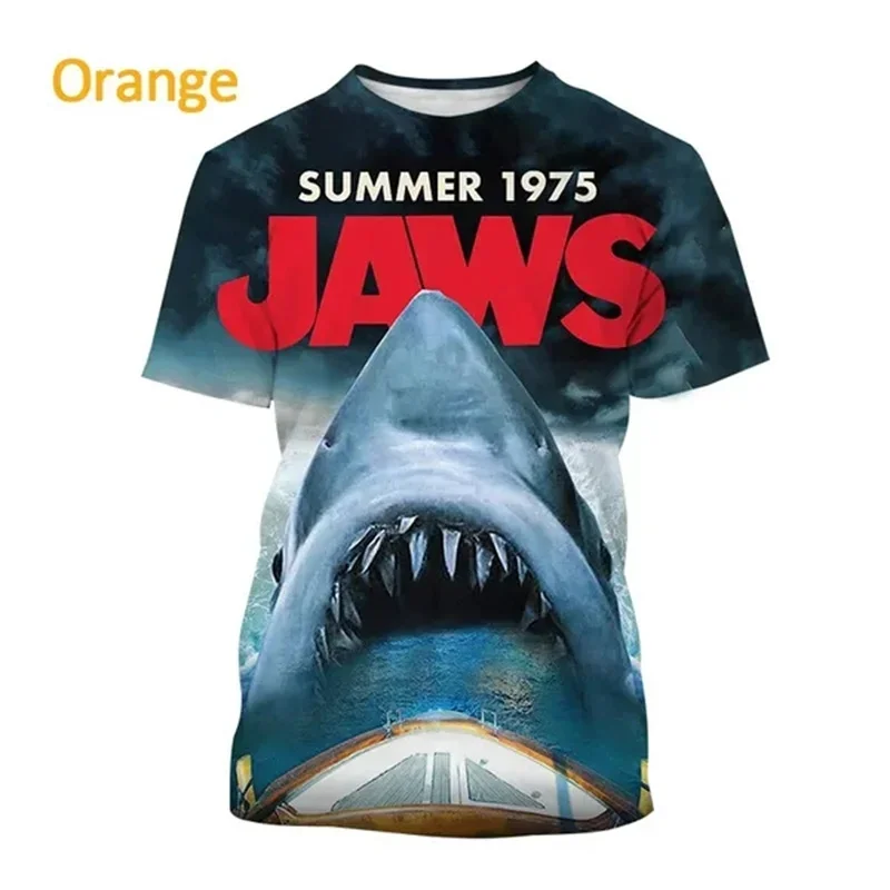 3D Shark Horror Tee 3