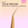 Eyelash Extension Tweezers Eyelash Extensions Tools Hair Removal Eyelash tweezer for professional makeup Volume Fans 6