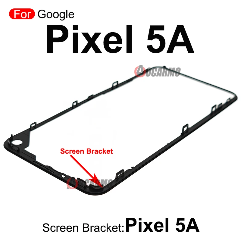 구글 픽셀 6 프로 3 3XL 4 XL 5 5A 6a 전면 스크린 스탠드 중간 베젤 프..