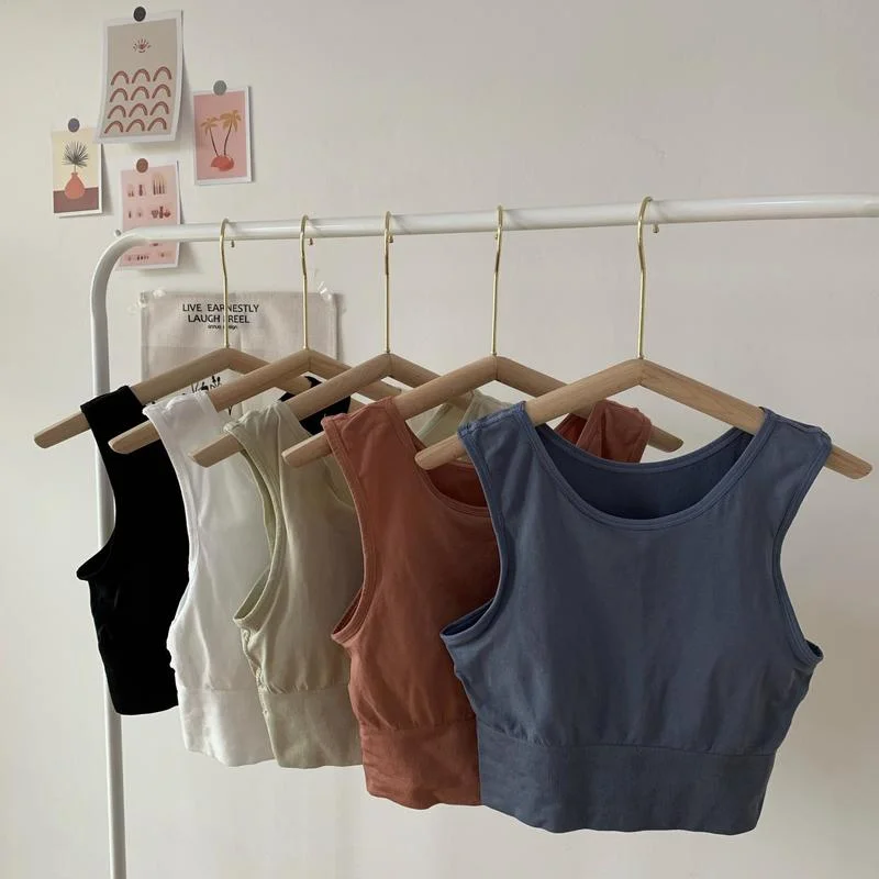 

Женский спортивный топ для йоги, уличный стиль, пуш-ап, укороченный, сексуальное нижнее белье без косточек