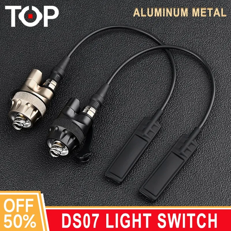 

Tactical Metal DS07 Weaponlight Switch Assembly for WADSN M300 M600 Flashlight SF Plug Outdoor Hunitng ScoutLight Accessories