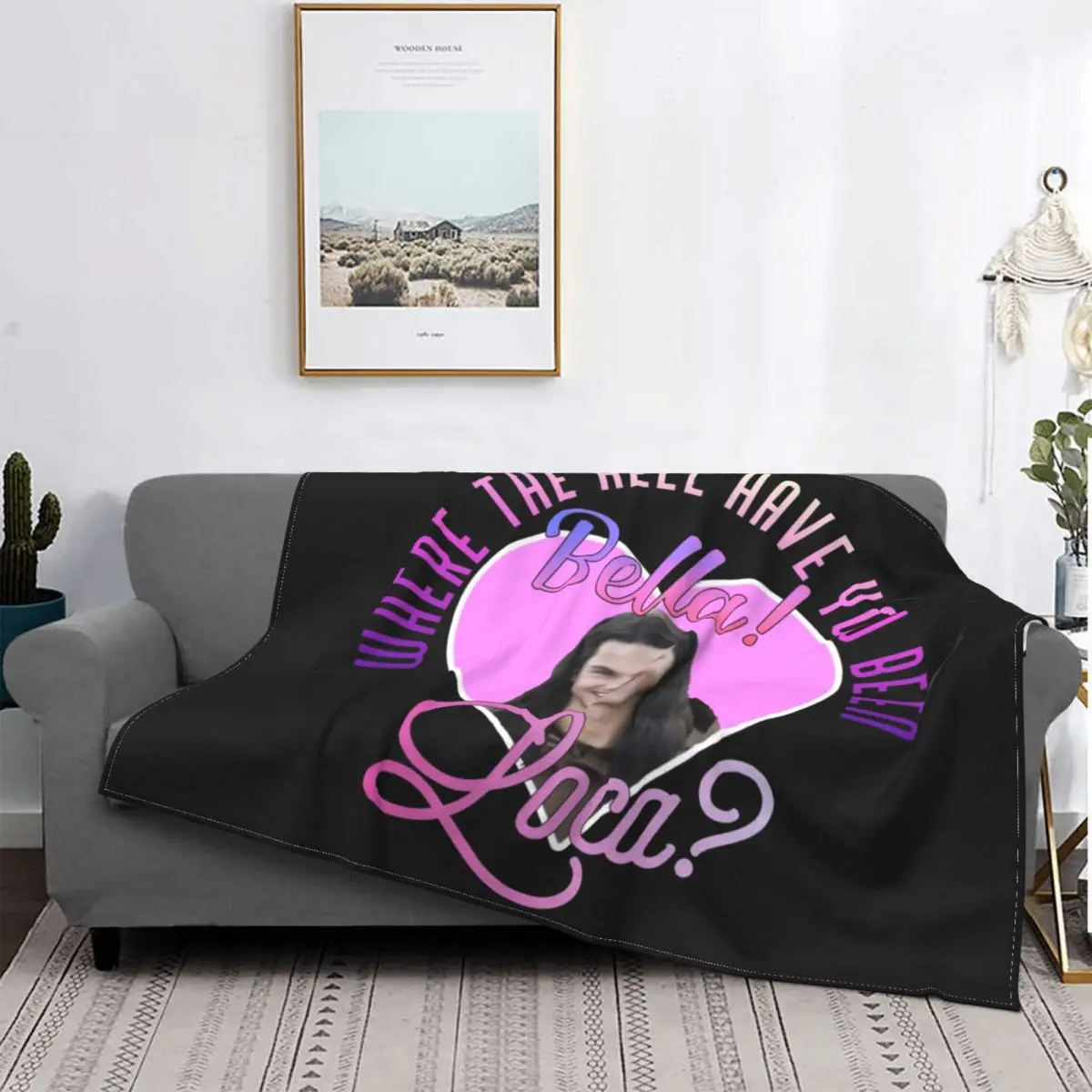 

Bella Have You Been Loca Blankets Funny Twilight Flannel Funny Breathable Throw Blankets for Bed Sofa All Season