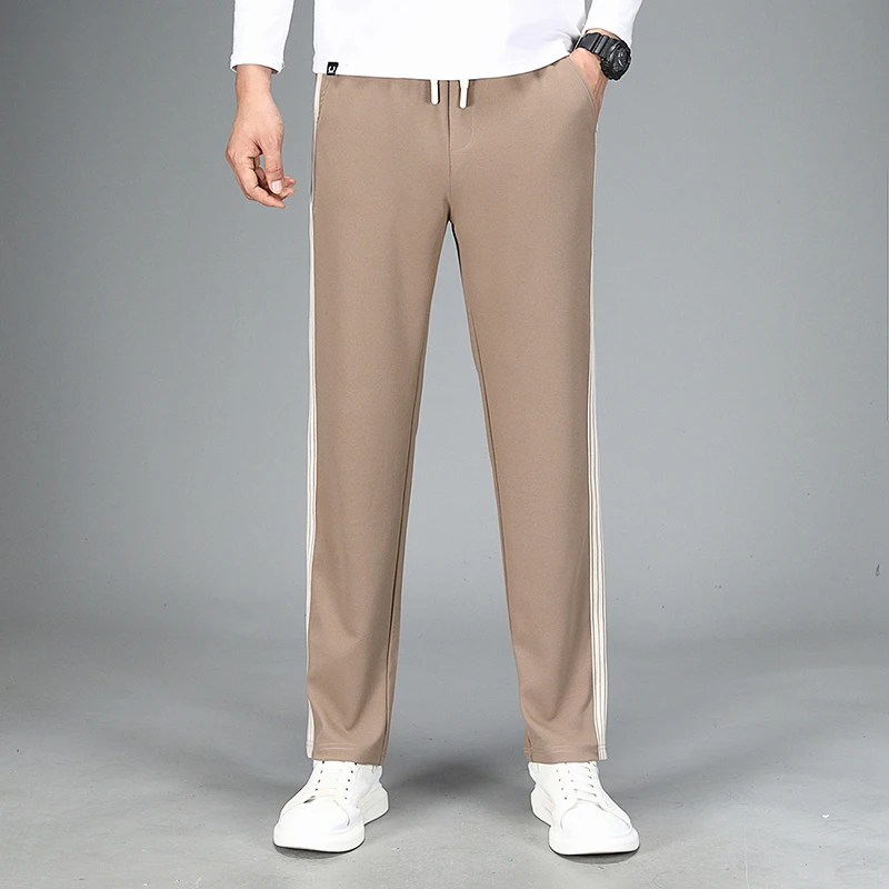 New Men's Nest Bee Drawstring High Quality Contrast Striped Pants Elastic Sports Pants Fashion Casual Pants