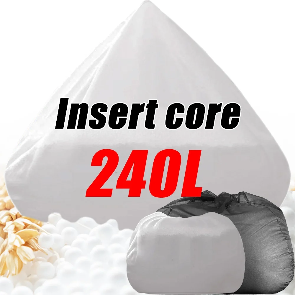 Bean Bag Sofa Insert Core 150-240L without Filling Polystyrene Foam EPS Ball Beanbag Filler Big Inner Stuffing Wash Bag Zipper