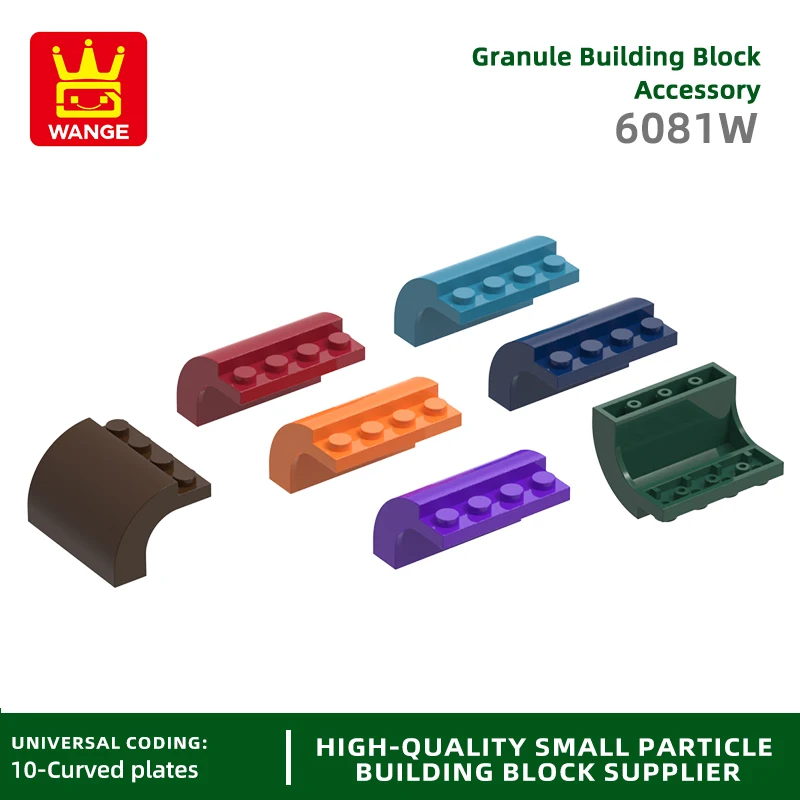 

20Pcs/lot NO.6081W Slope Curved 3 x 4 Block Moc Color Accessories Compatible with Brick DIY Children's Toy Assembly Parts