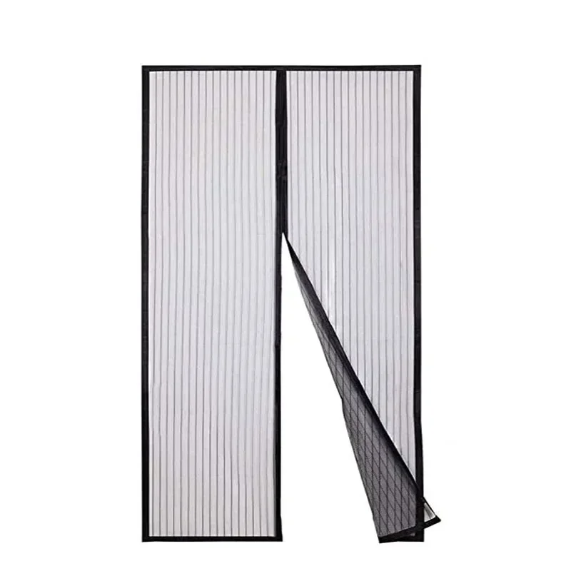 magnetic screen door curtain Heavy Duty Magnetic Screen Door Mesh Curtain Mosquito Net Bug Hands Free Partition Mute Striped Door Curtain Bedroom Ventilation