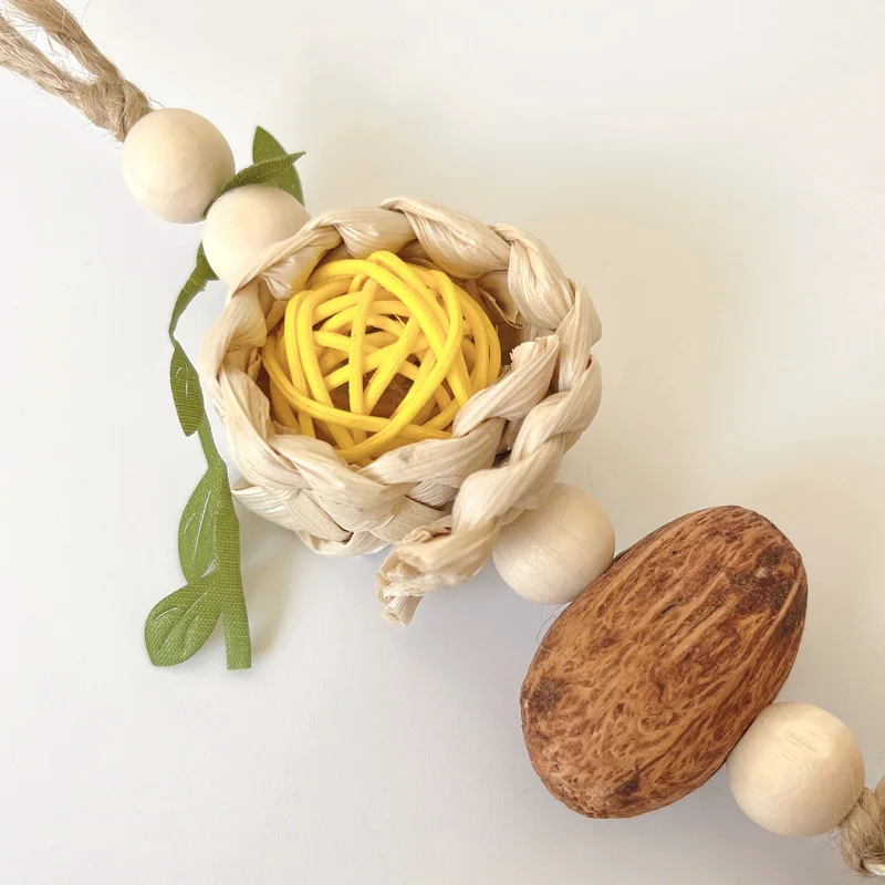 Bird Toys Natural Rattan Pine Balls for Parrots