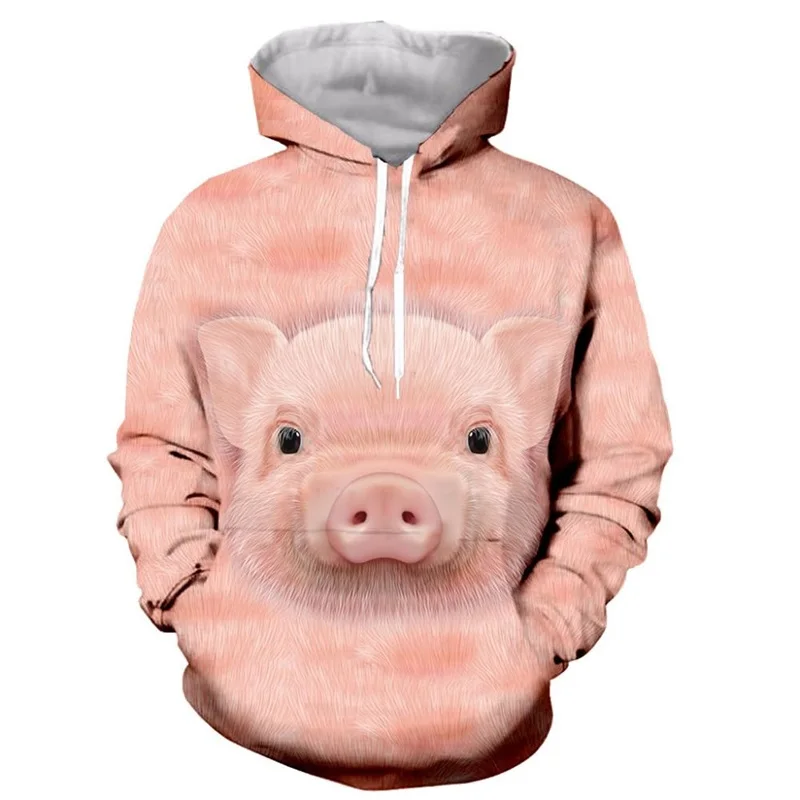 thumbnail image 1 of Sudadera con capucha con estampado 3D de animales y cerdos para hombres y mujeres, sudaderas de manga larga con animales bonitos, sudaderas con capucha con personalidad para hombres, 1 of 4