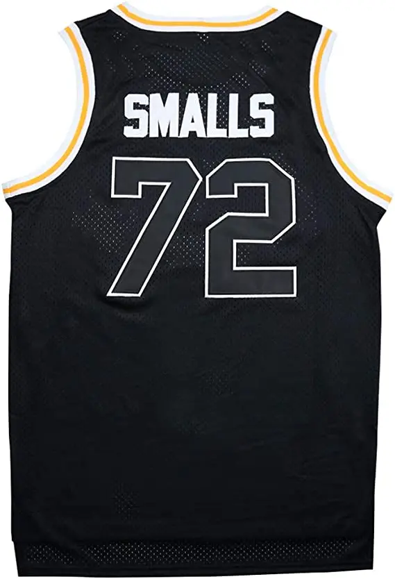 Biggie Smalls Jersey 72 Bad boy Basketball Jersey Men's Film Basketball Shirt Yellow Black