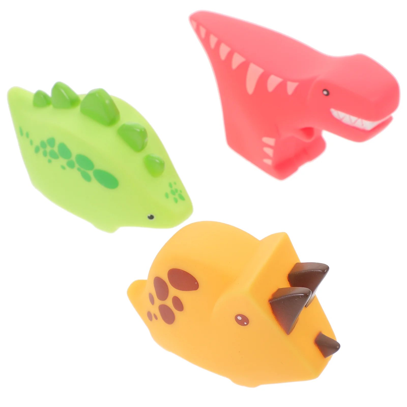 

3 Pcs Baby Bath Toys Household Squeeze Lovely Dinosaur Bathtub Interesting Compact Elastic Adorable