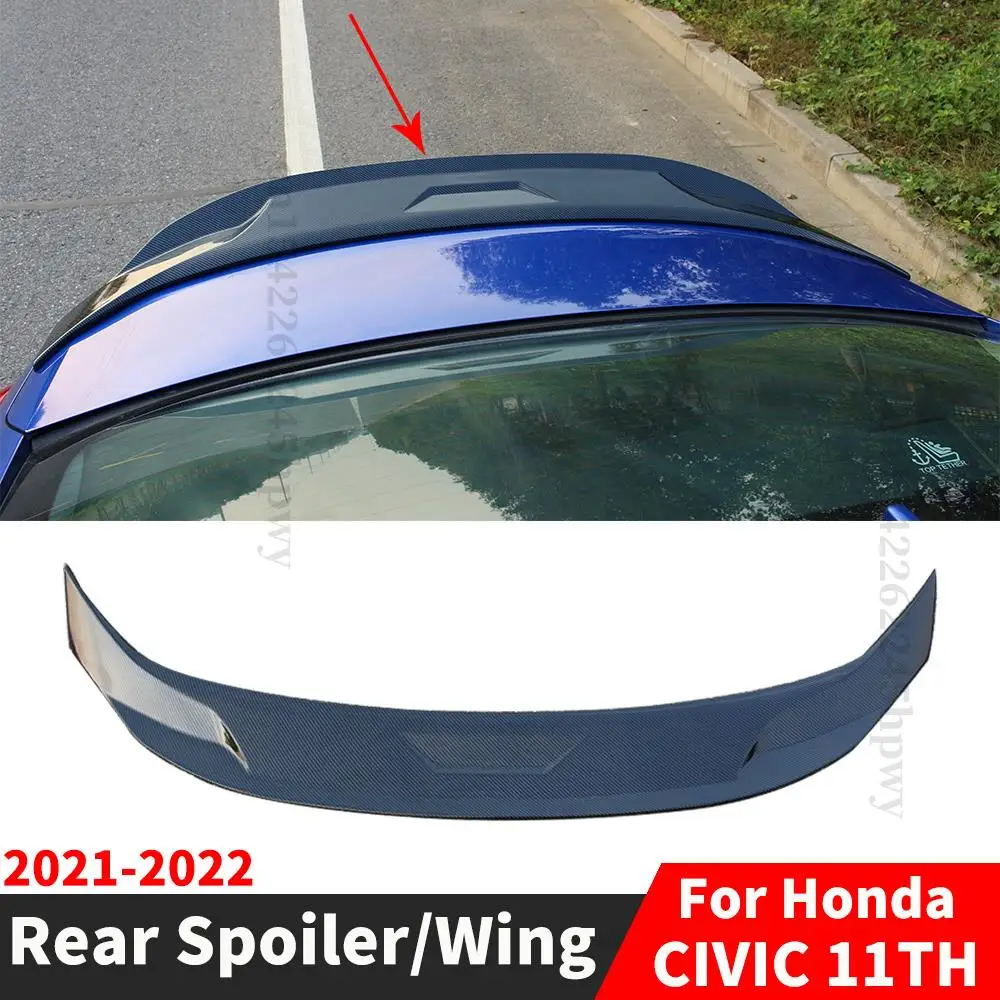 

Air Deflector Splitter JDM Rear Spoiler Wing Tail Body Kit Trunk For Honda CIVIC 11TH Gen Sedan 2021 2022 Modified Trim Boot Lip