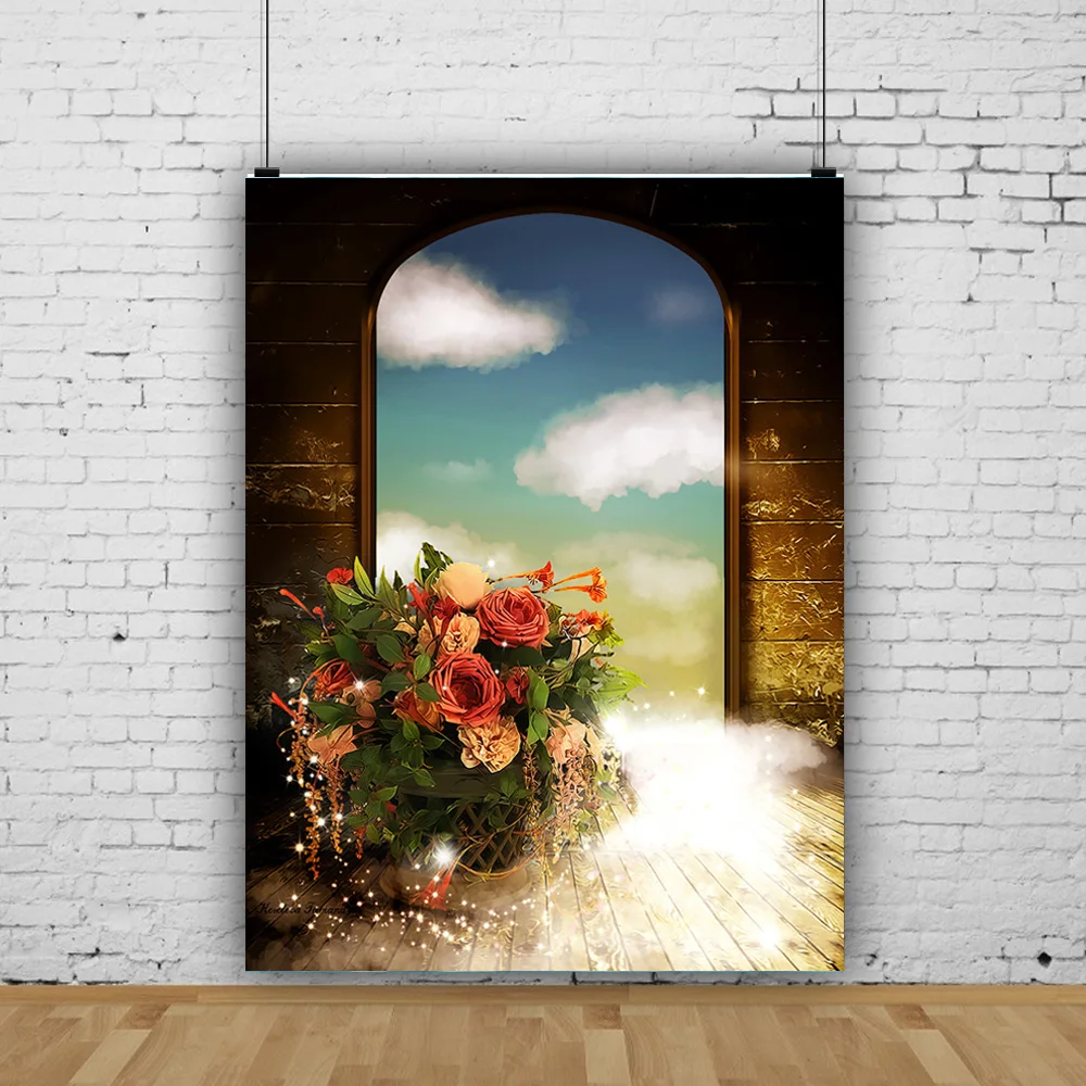 

Vinyl Custom Fairy Tales Wonderland Photography Backdrop Fantasy Dream Gate Birthday Portrait Background Photo Studio QH-03
