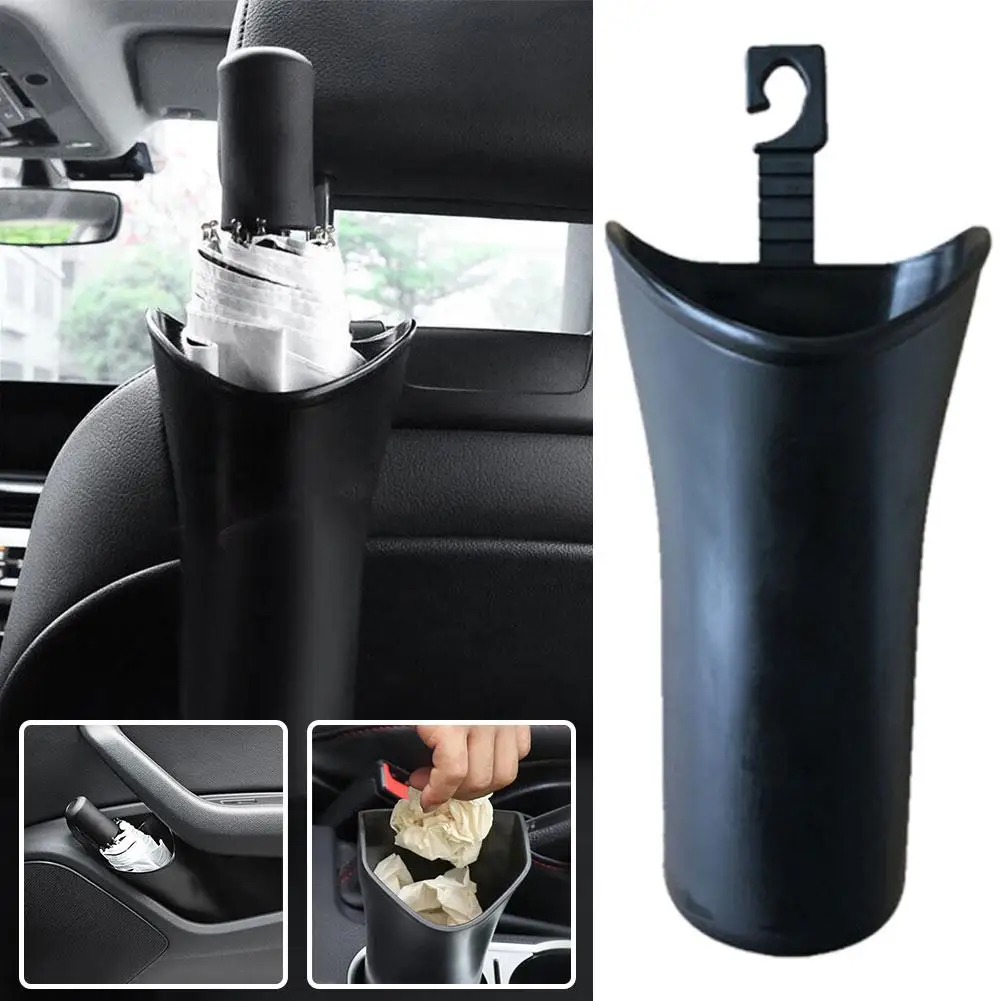 Car Storage Box Hook Umbrella Kettle Rack Barrel Trash Box Storage Holder Case Plastic