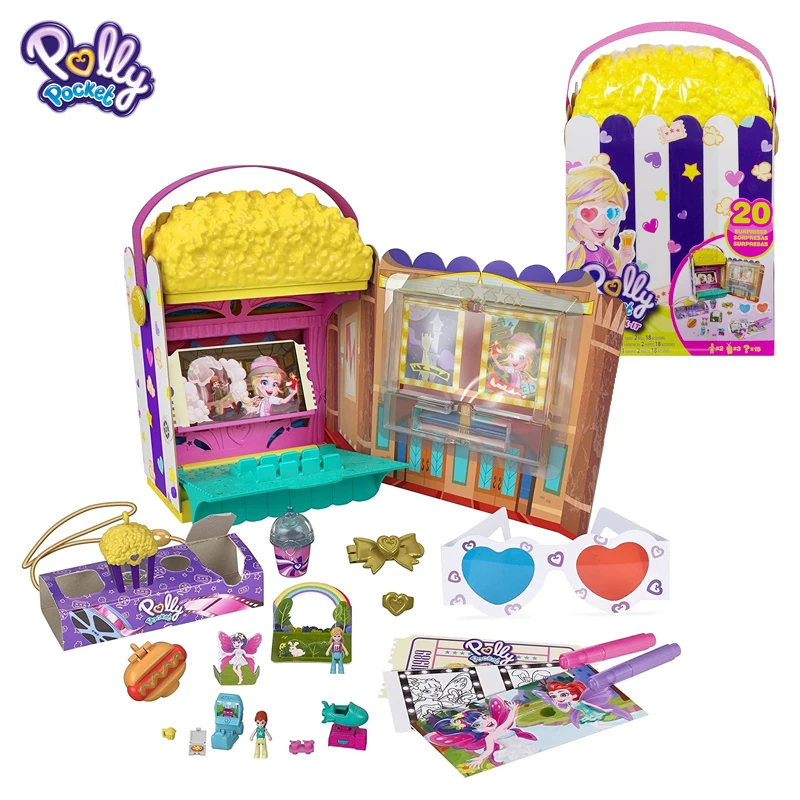 Polly Pocket - Conjunto de jogos e acessórios compacto sorvete