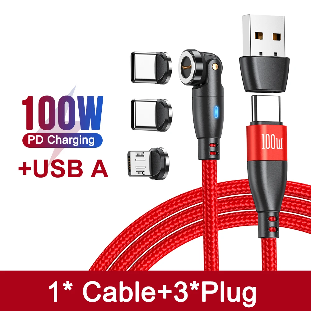 AUFU 100W Magnetic USB Type C Cable 5A Fast Charging thumbnail 10