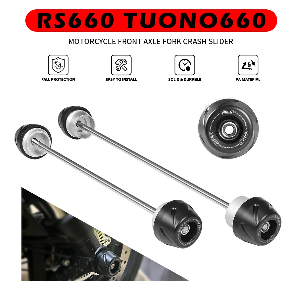 

RS660 TUONO 660 Front & Rear Axle Fork Crash Sliders For Aprilia 2021~2023 Motorcycle Wheel Protection Guard Accessories