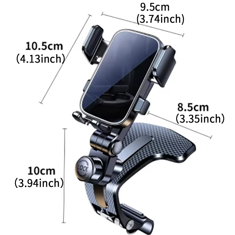 Car Phone Holder 360 Degree Rotating Universal Suitable For Car Dashboard Light Barrier Holder For All smart phone car phone holder